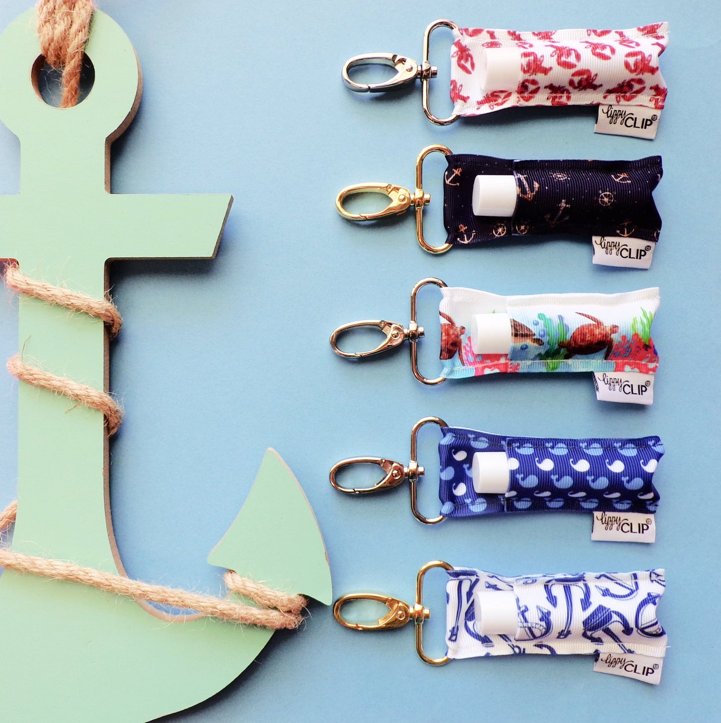 Anchors Aweigh LippyClip® Lip Balm Holder