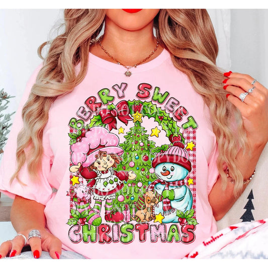 Full Size Berry Sweet Christmas GRAPHIC TEE