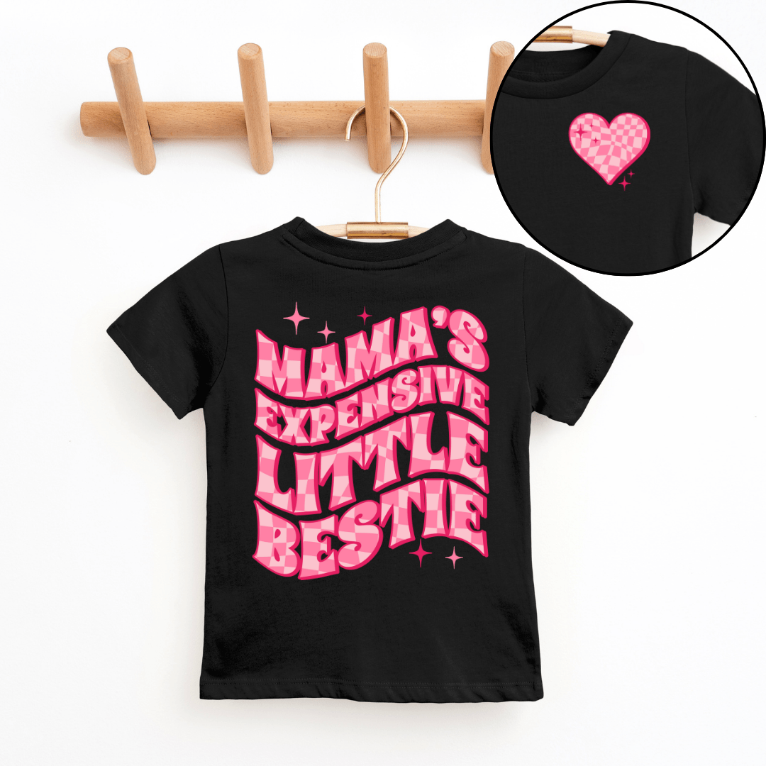 Mama's Expensive Little Bestie Youth & Toddler Graphic Tee SZ 2T-YXL (18-20)