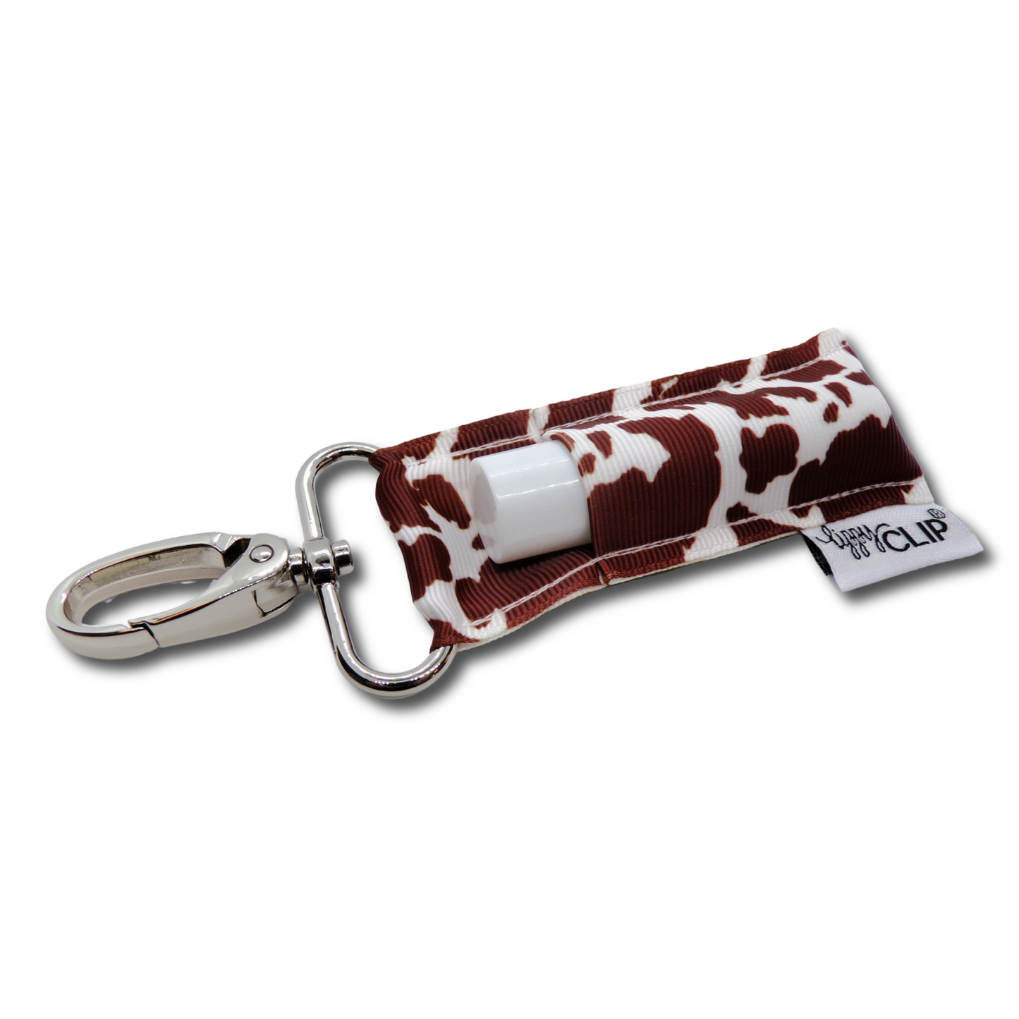 Brown Cow Hide LippyClip® Lip Balm Holder