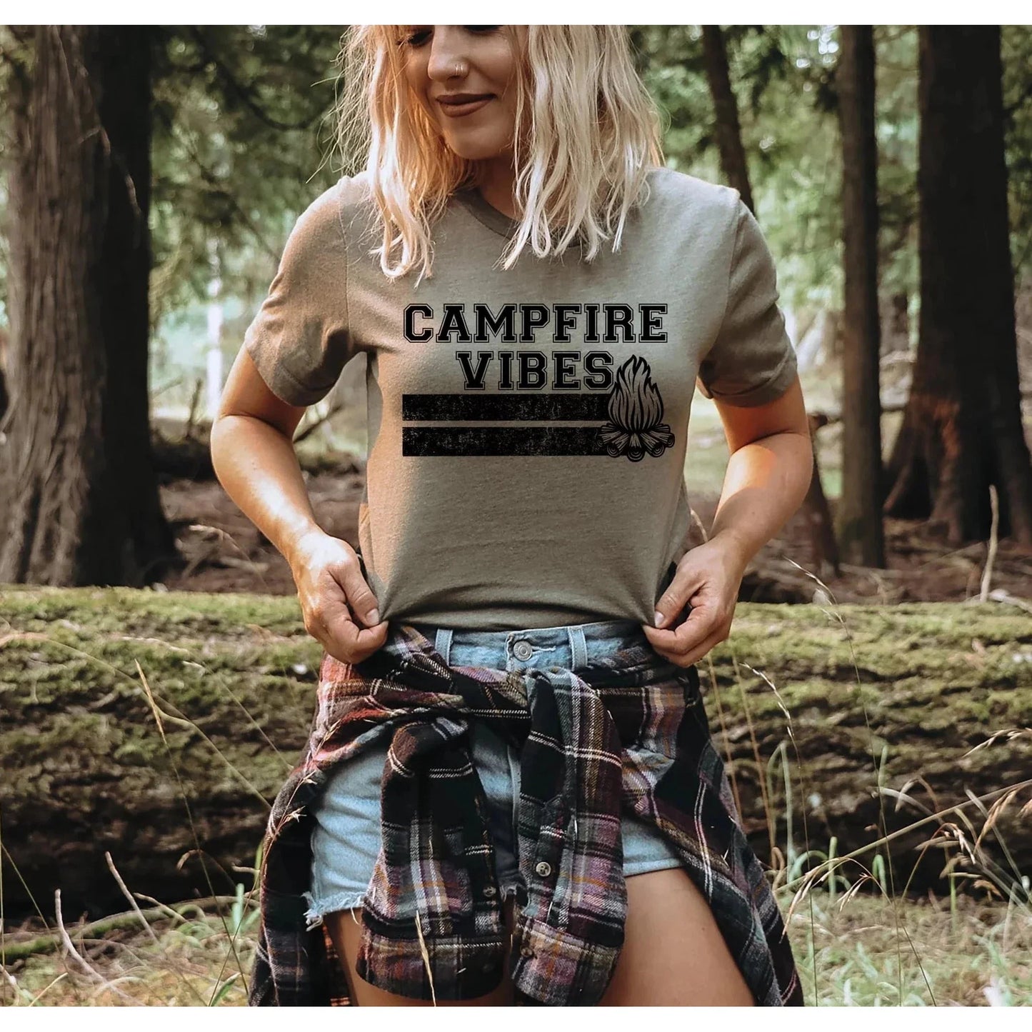 FULL SIZE Campfire Vibes  Graphic Tee