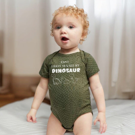 Can't I Have To Walk My Dinosaur Infant Bodysuit SZ NB-24M