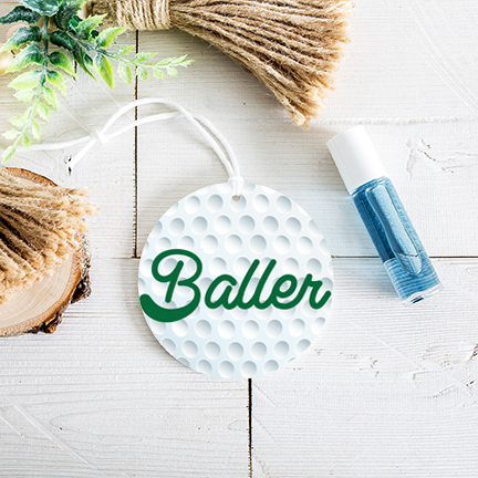 Baller Re-Scentable Car Freshener