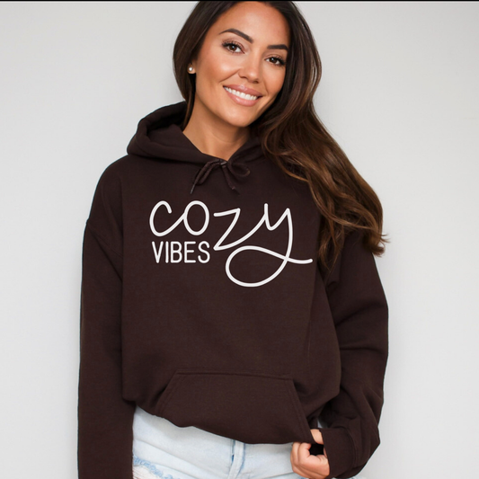 Cozy Vibes Graphic Hoodie