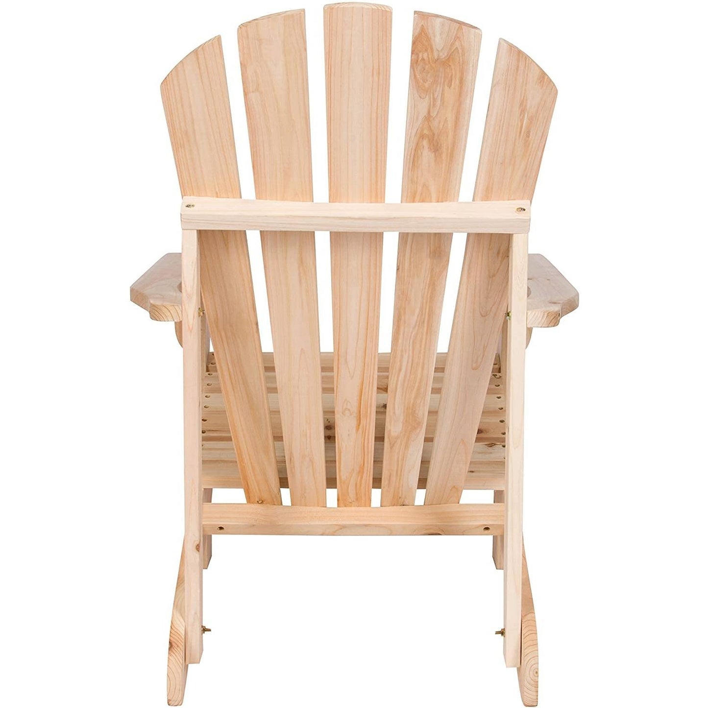 Ergonomic Natural Cedar Wood Adirondack Chair