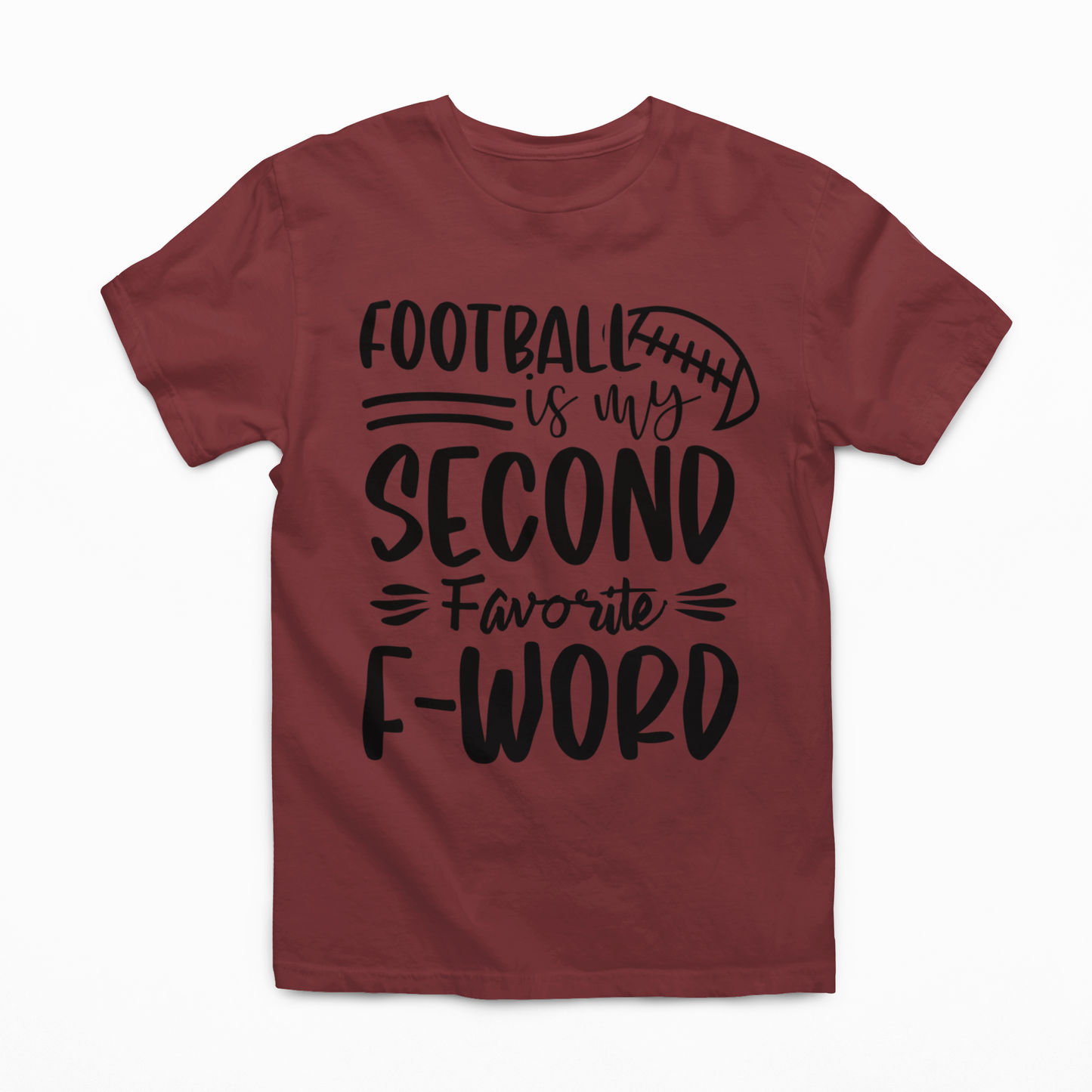 Football Is My Second Favorite F-Word Graphic Tee