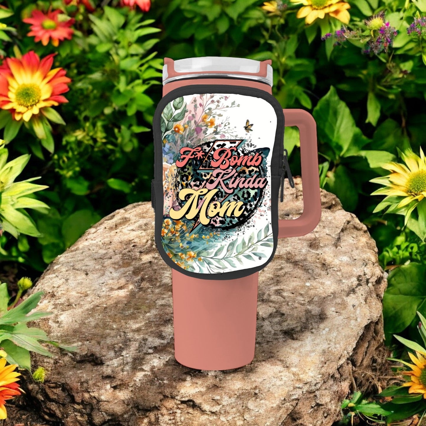 F-Bomb Mom Zippered Pouch/Bag For 40oz Tumbler