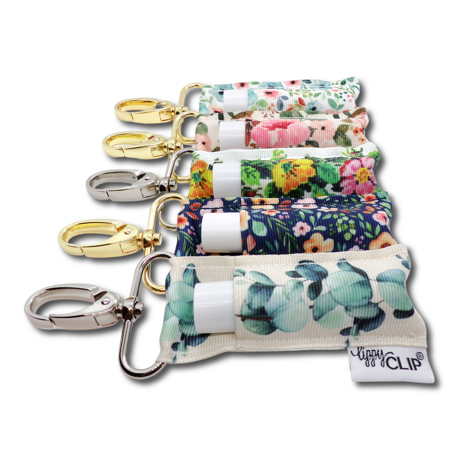 Eucalyptus Floral LippyClip® Lip Balm Holder