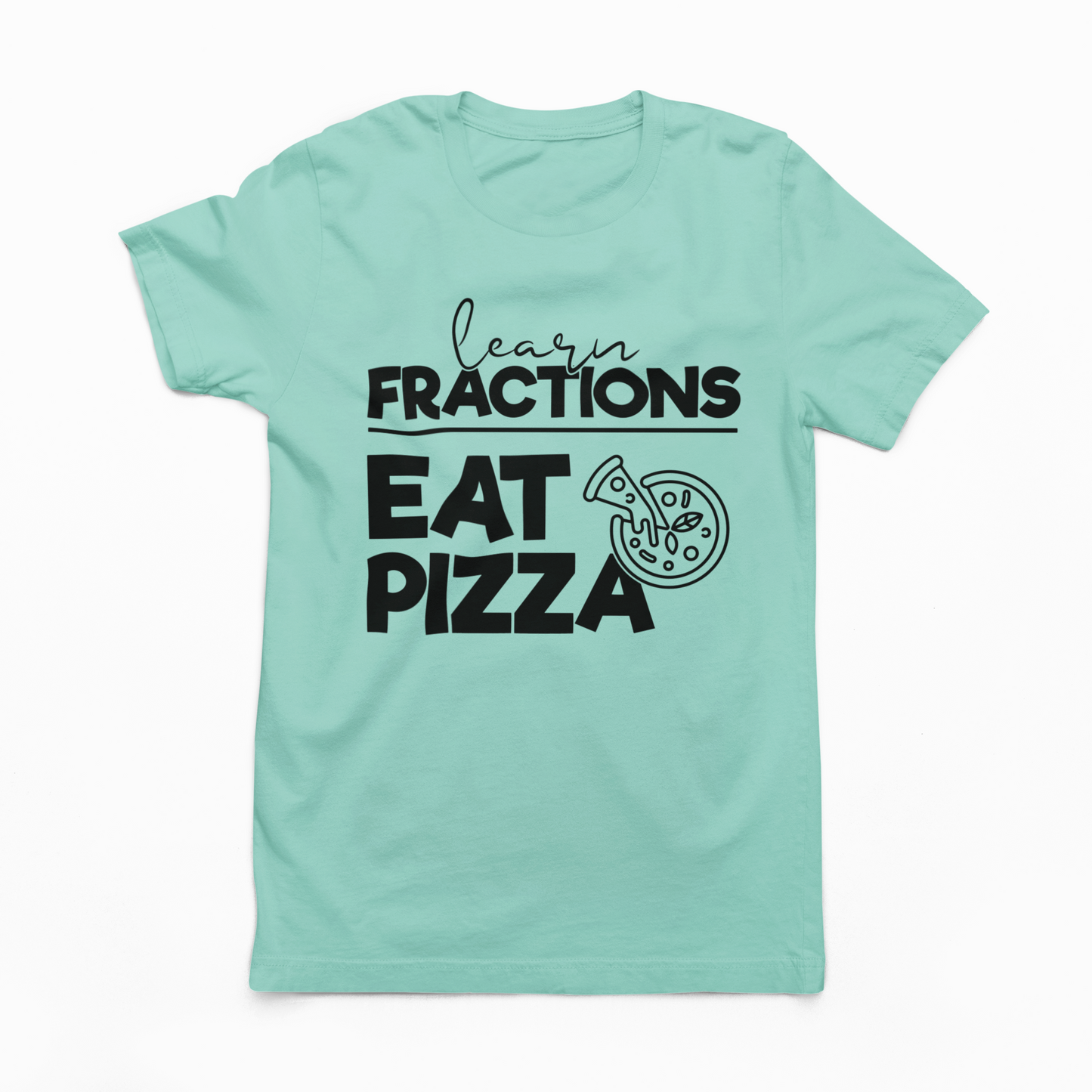 Fractions and Pizza T-Shirt SZ 2T-YXL