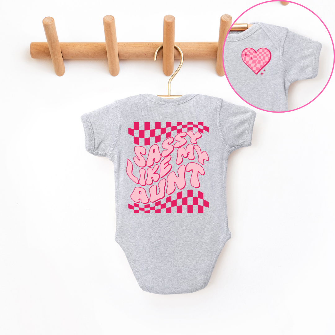 Sassy Like My Aunt Infant Bodysuit SZ NB-24M