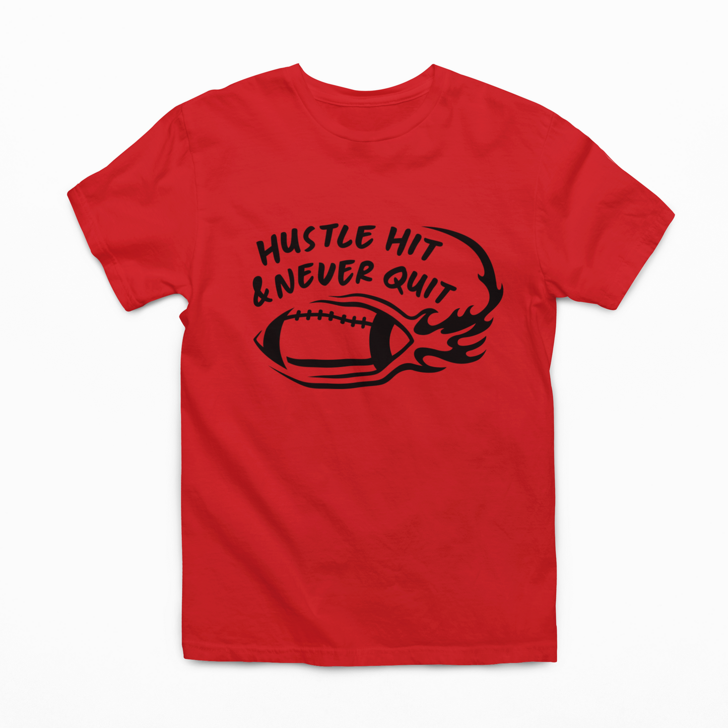 Hustle Hit Never Quit Graphic Tee SZ 2T-Y20