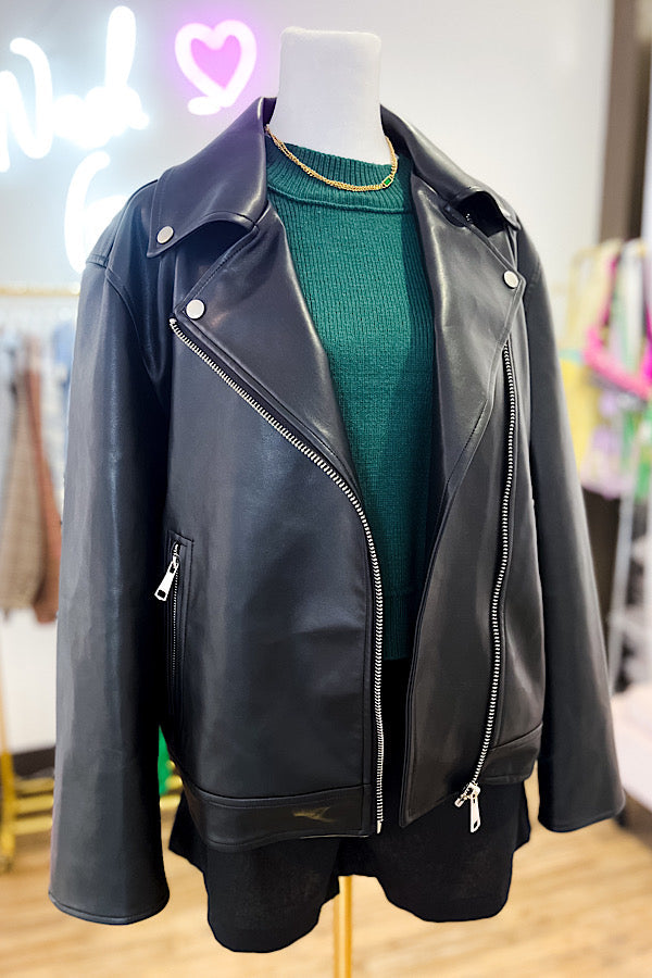 Desi High Quality Black Leather Jacket