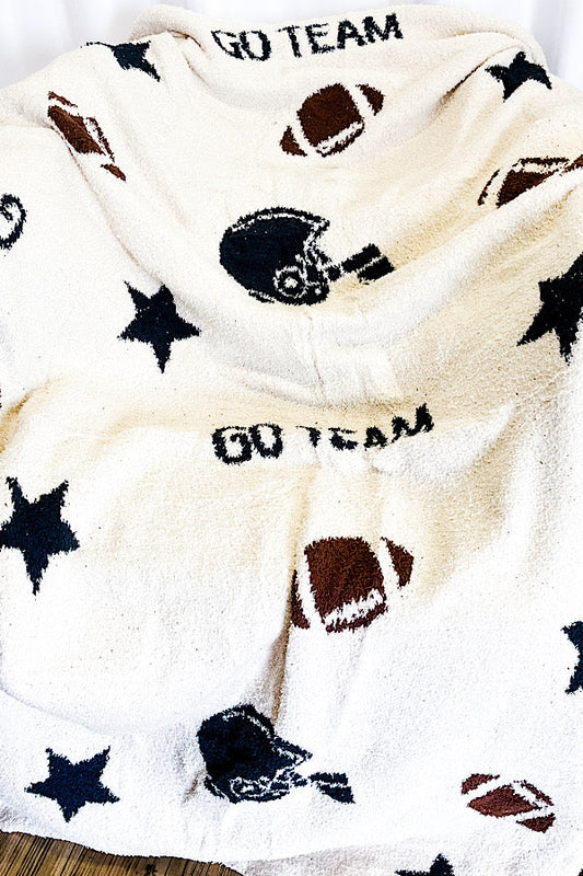 Go Team Football Luxury Blanket