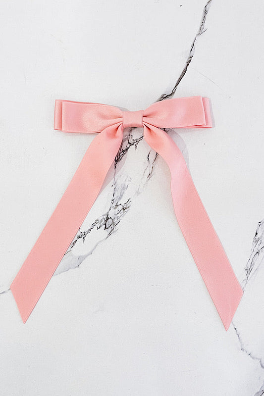 Kids Peach Hair Bow