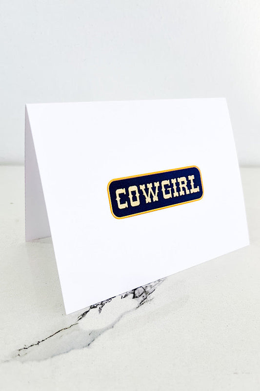 Cowgirl Blank (1) Notecard