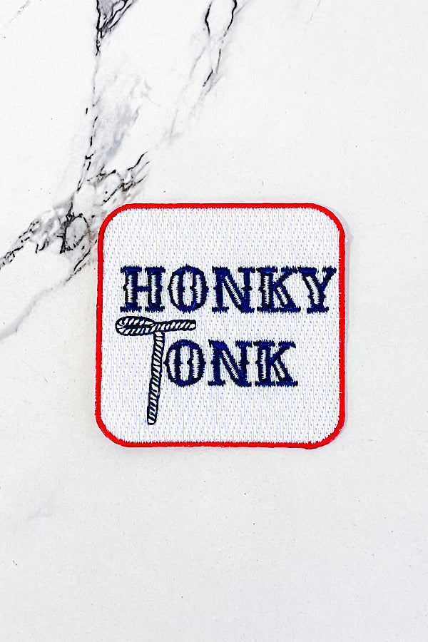 Honky Tonk Square Embroidered Patch