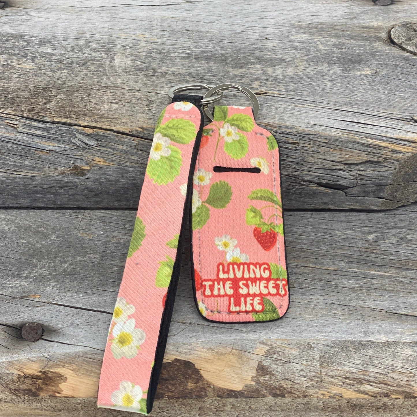 Sweet Life Chapstick Keychain Holder