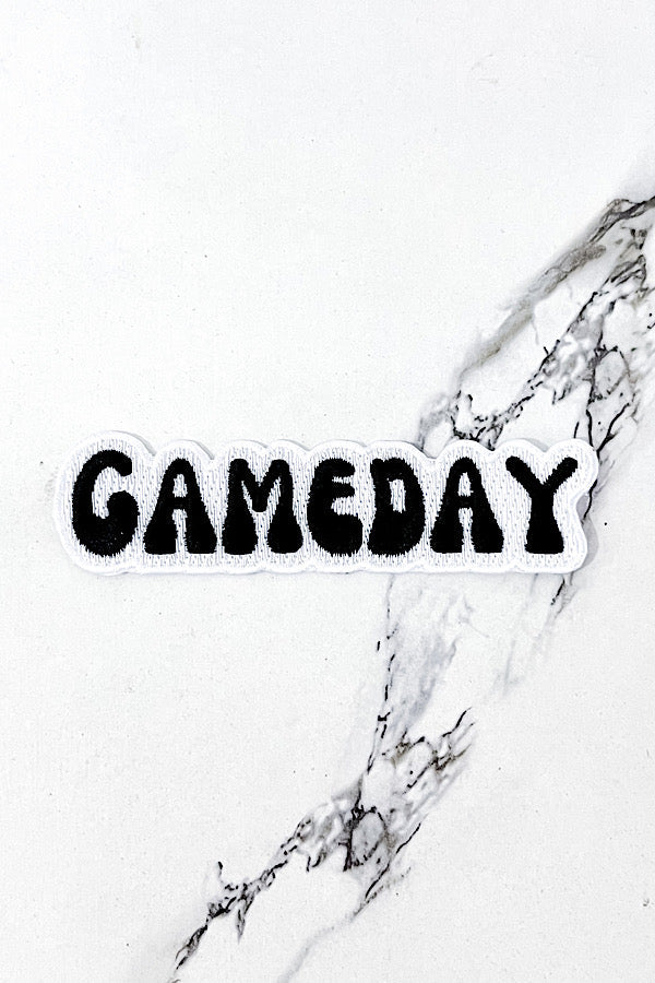 Gameday Black Embroidered Patch
