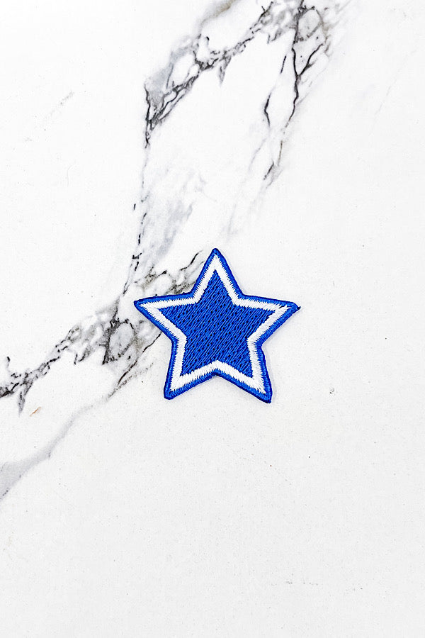 Blue Star Embroidered Patch