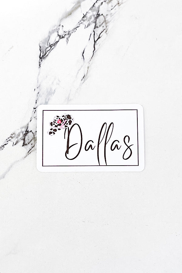 [STICKER] Dallas Cow Print Hat