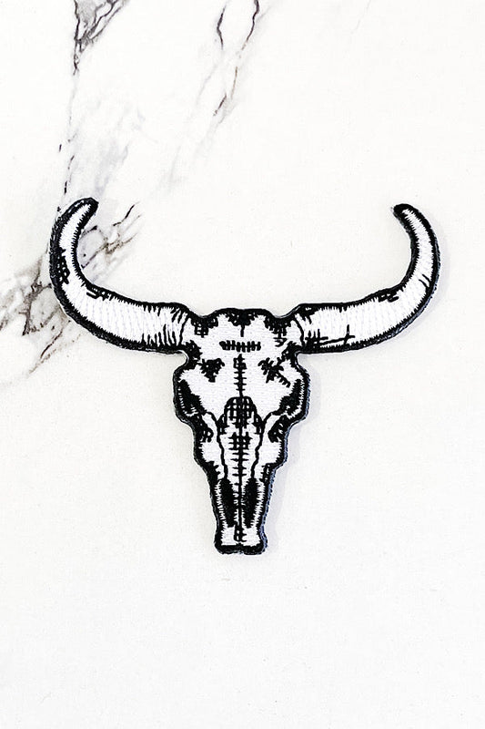 Skull Embroidered Patch