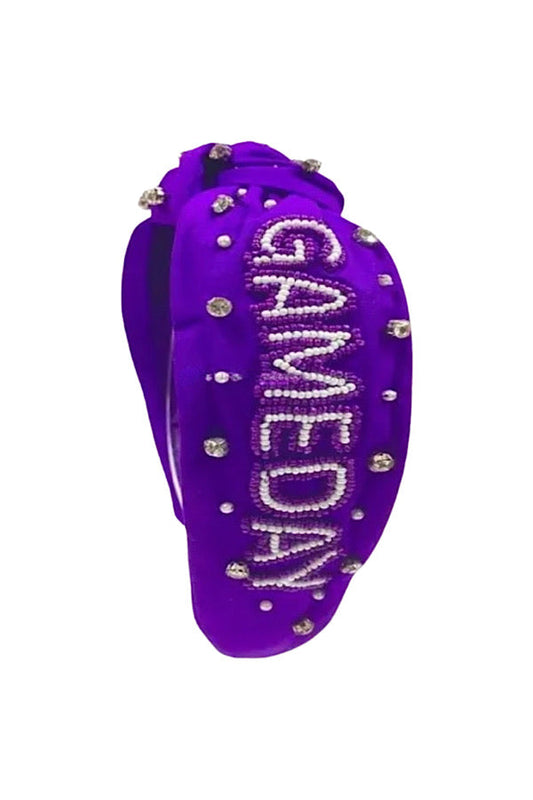 Purple GAME DAY Headband