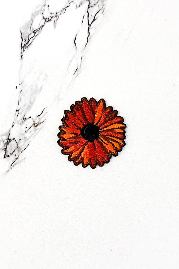 Autumn Flower Embroidered Patch