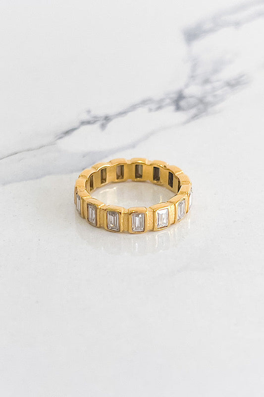 Natural Elements Gold Baguette Ring