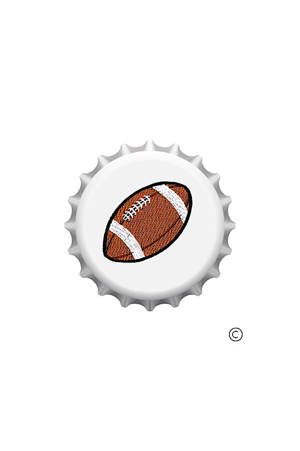 Football Bottle Cap Pin