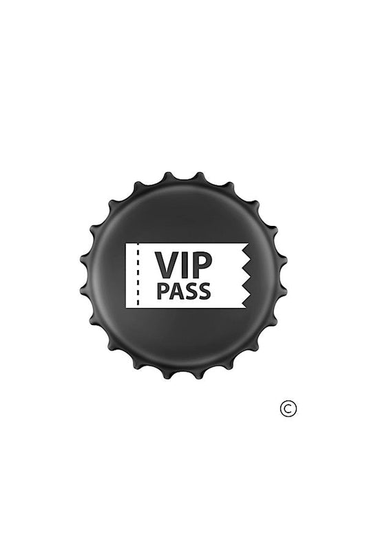 VIP Pass Bottle Cap Pin