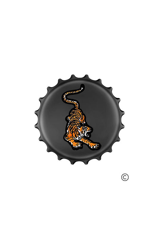 Tiger Bottle Cap Pin