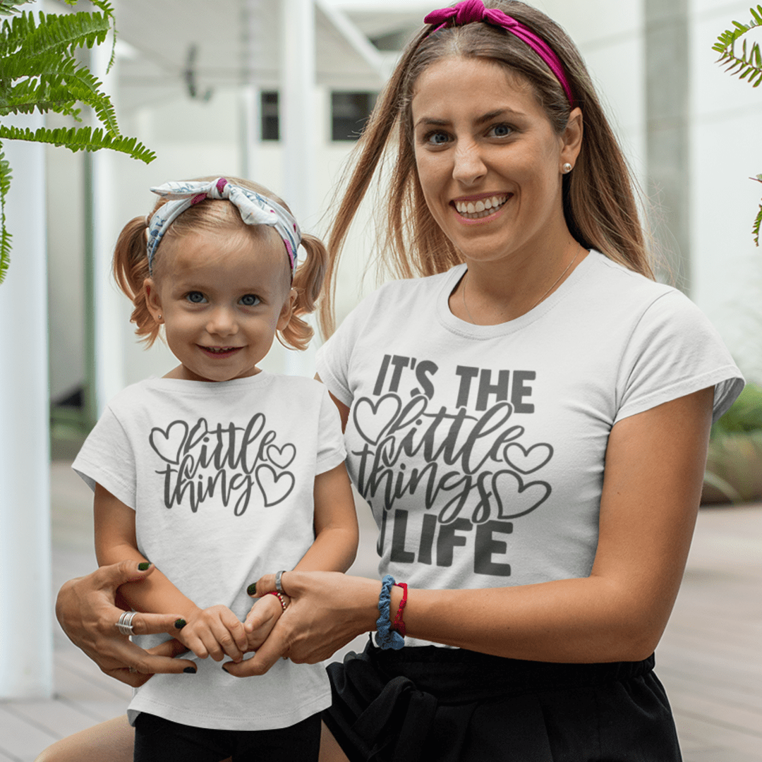 Little Things Mommy & Me Graphic Tee SZ 2T-YXL (18-20)