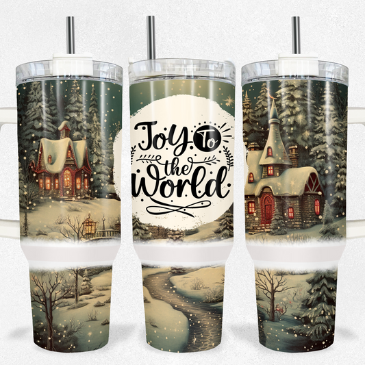 Joy To The World Christmas 40oz Tumbler