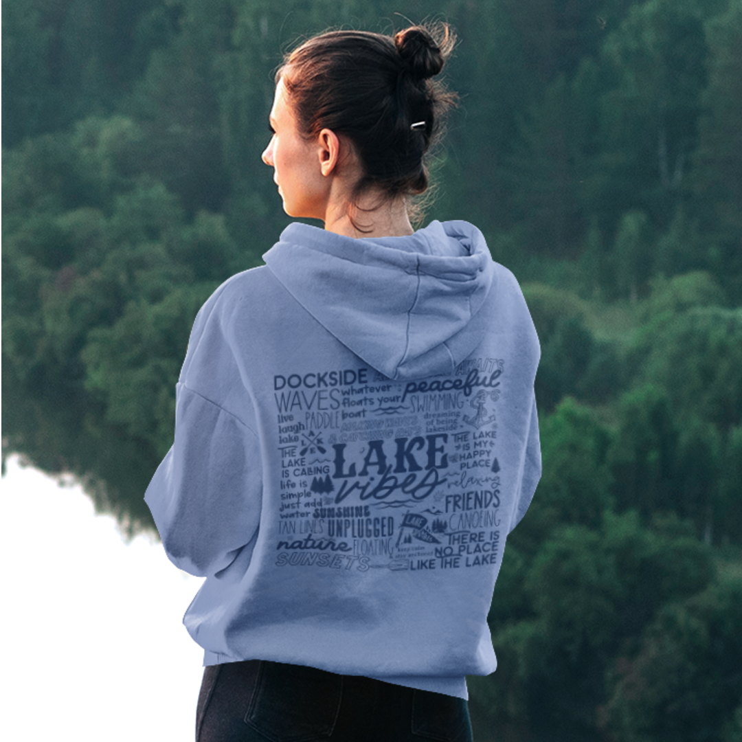 Unisex Lake Vibes Graphic Hoodie