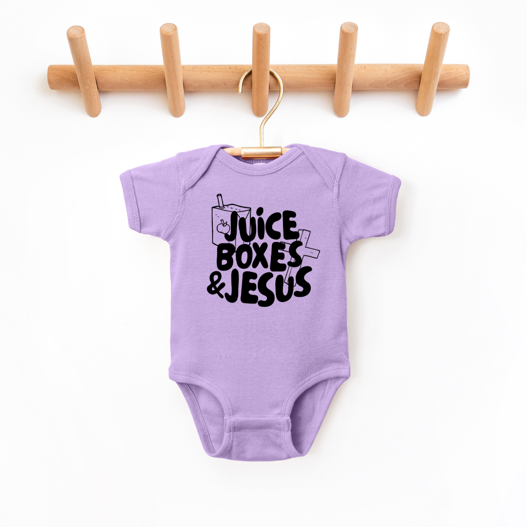 Juice Boxes & Jesus Infant Bodysuit SZ NB-24M