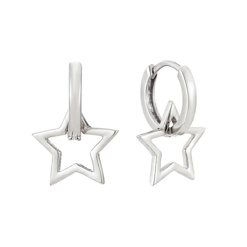 Sterling Silver Star Huggies [LAST ONE]