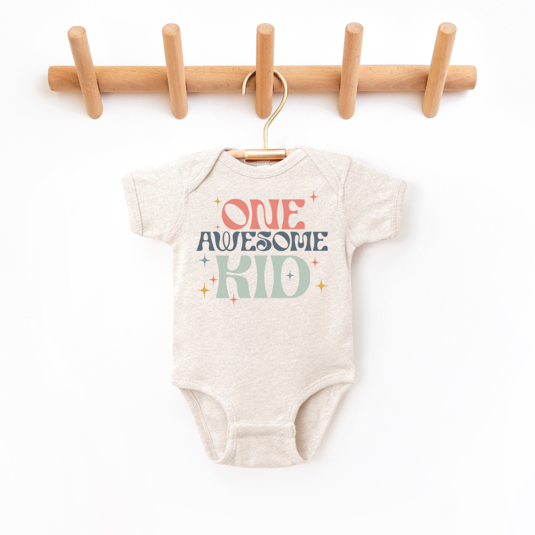 One Awesome Kid Infant Bodysuit SZ Newborn - 24M
