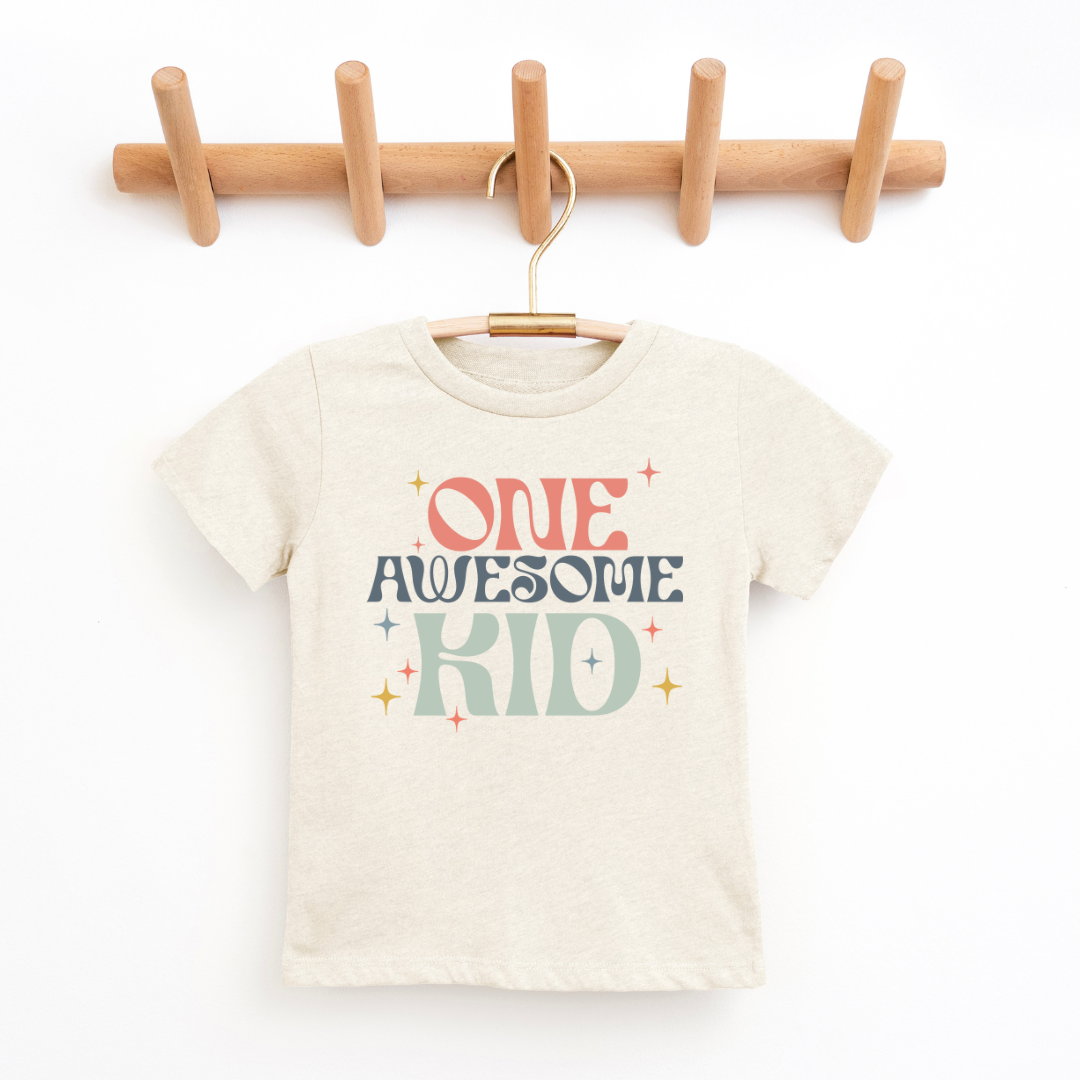 (Children's) One Awesome Kid Youth & Toddler Graphic Tee SZ 2T-Youth20