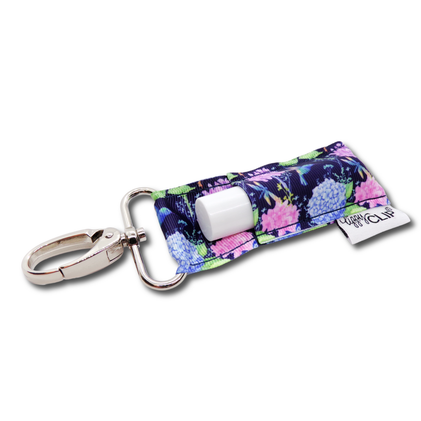 Hummingbird Floral LippyClip® Lip Balm Holder