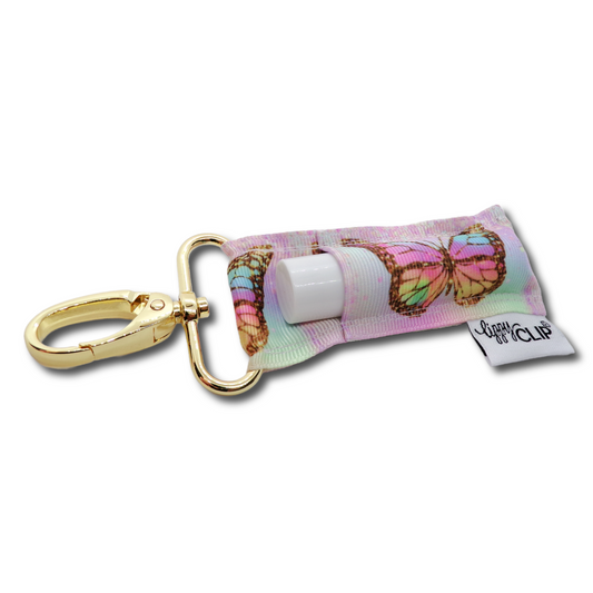 Pastel Butterfly LippyClip® Lip Balm Holder