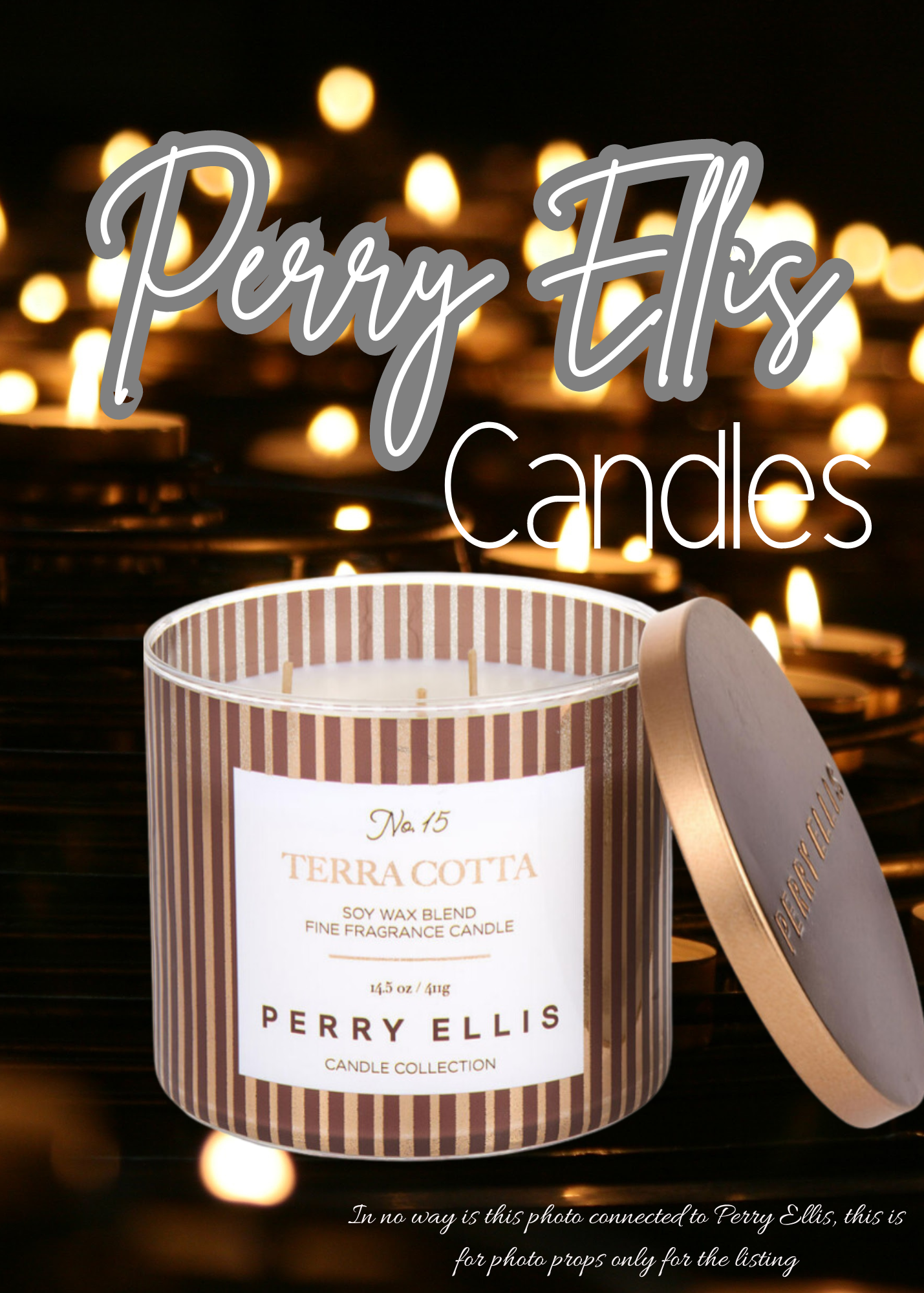 Perry Ellis Terracotta Scented Candle 14.5 oz by Perry Ellis ❤️