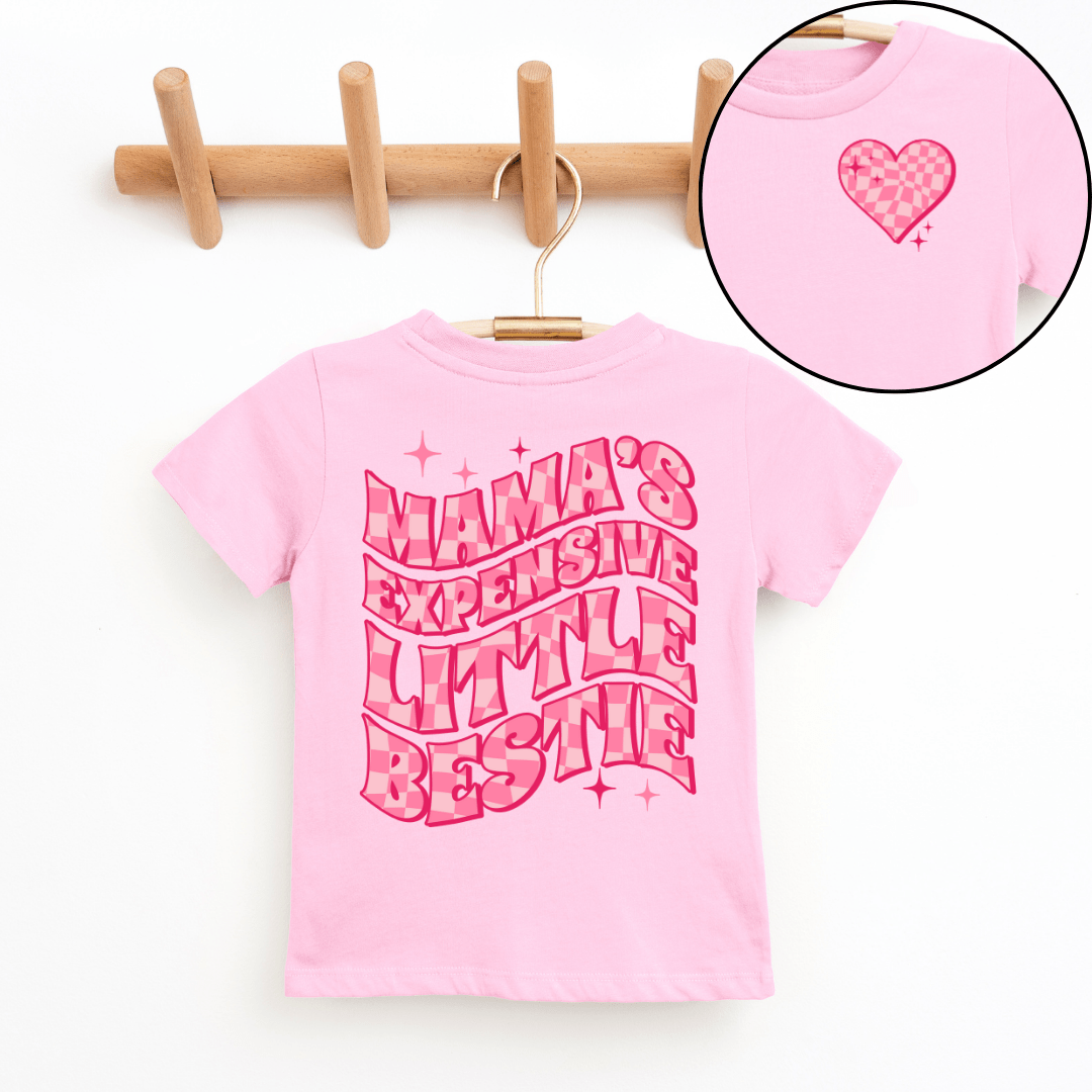 Mama's Expensive Little Bestie Youth & Toddler Graphic Tee SZ 2T-YXL (18-20)