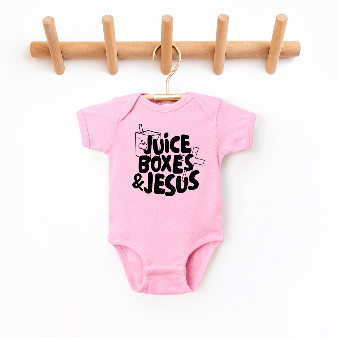 Juice Boxes & Jesus Infant Bodysuit SZ NB-24M