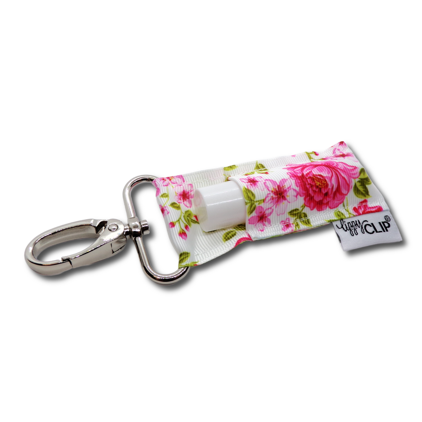 Pink Peonies LippyClip® Lip Balm Holder