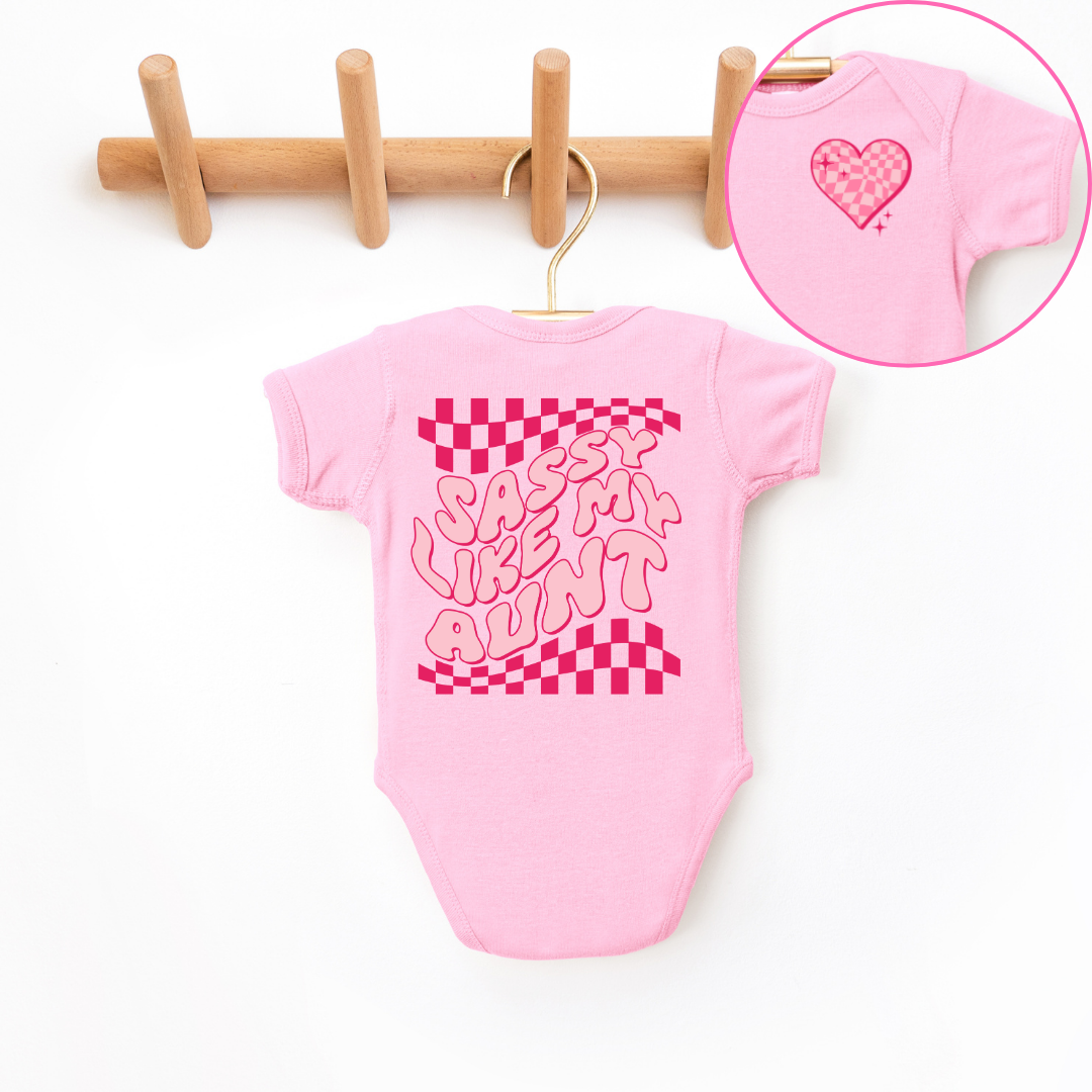 Sassy Like My Aunt Infant Bodysuit SZ NB-24M