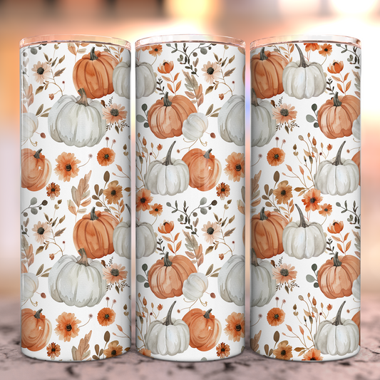 Pumpkin Delight Stainless Steel Tumbler