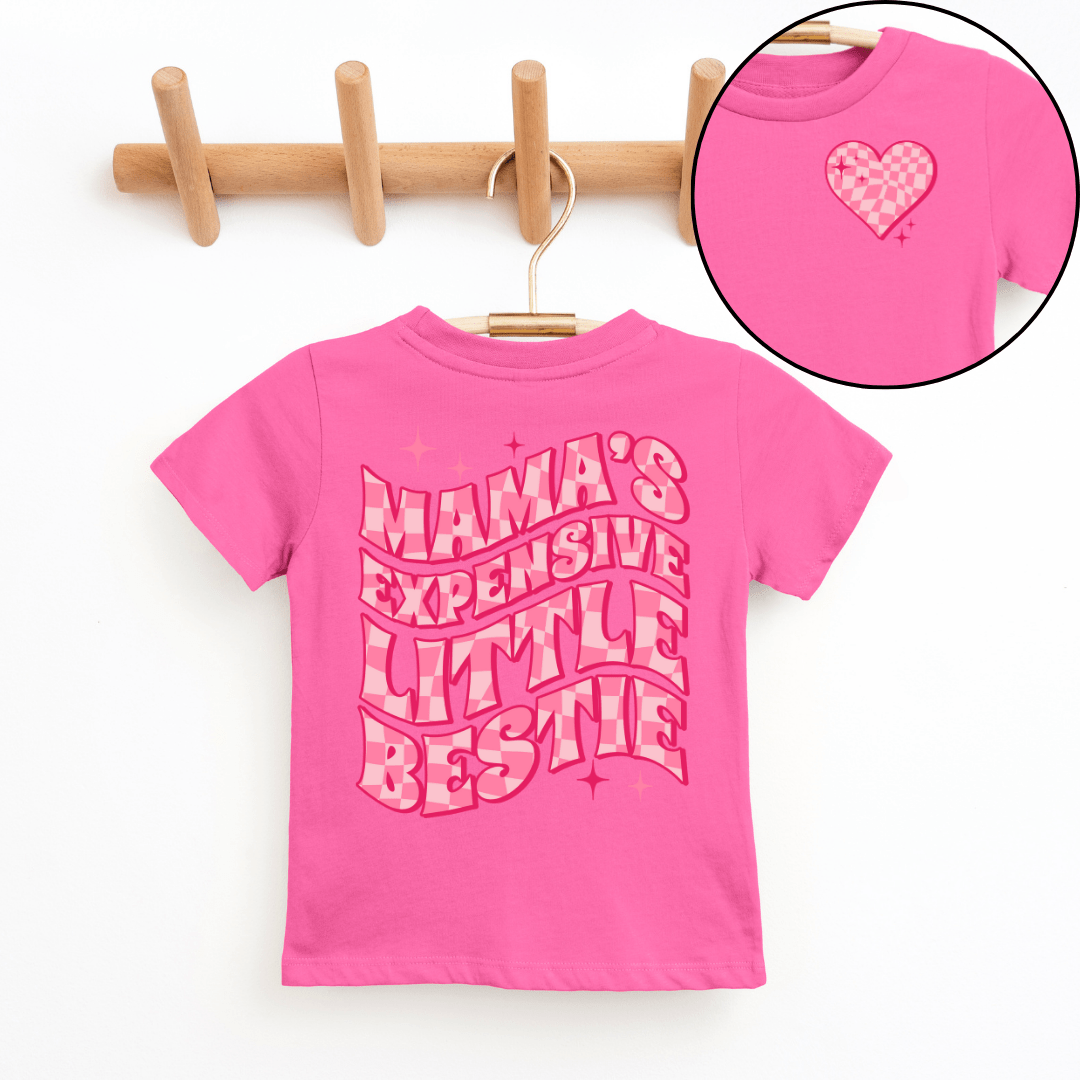 Mama's Expensive Little Bestie Youth & Toddler Graphic Tee SZ 2T-YXL (18-20)