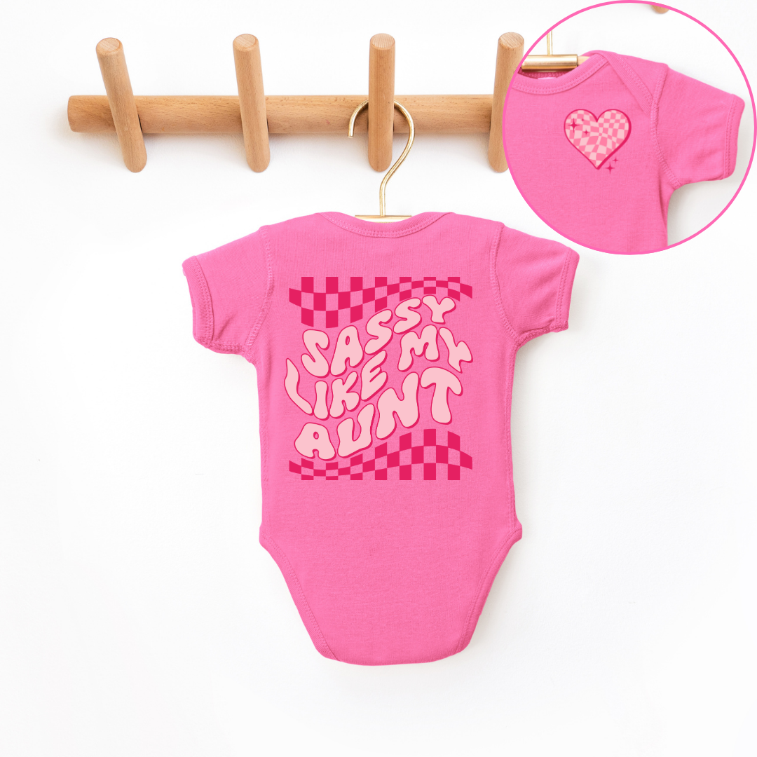 Sassy Like My Aunt Infant Bodysuit SZ NB-24M