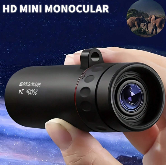 High Definition & Magnification Dual Use Black Small Telescope with Night Vision