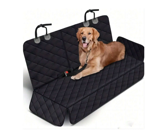 Washable & Waterproof Backseat Dog Seat Cover, Scratch-Resistant Non-Slip, Aides with Pet Hair & Mud